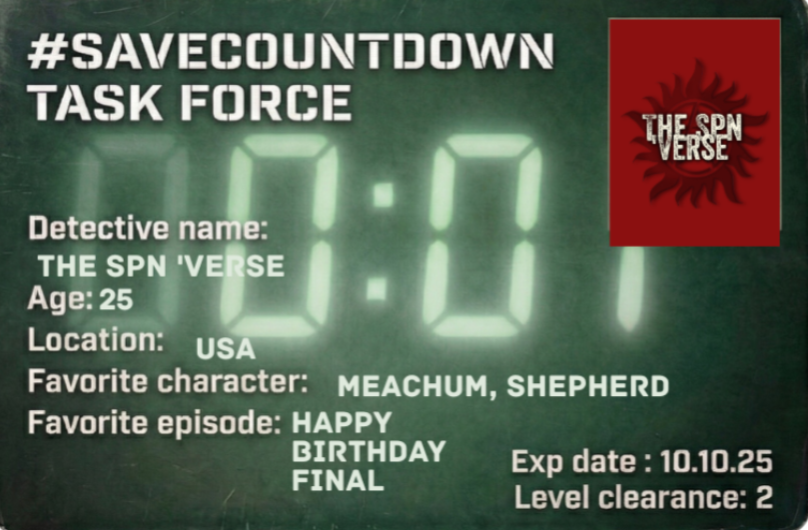 The SPN 'Verse Task Force ID